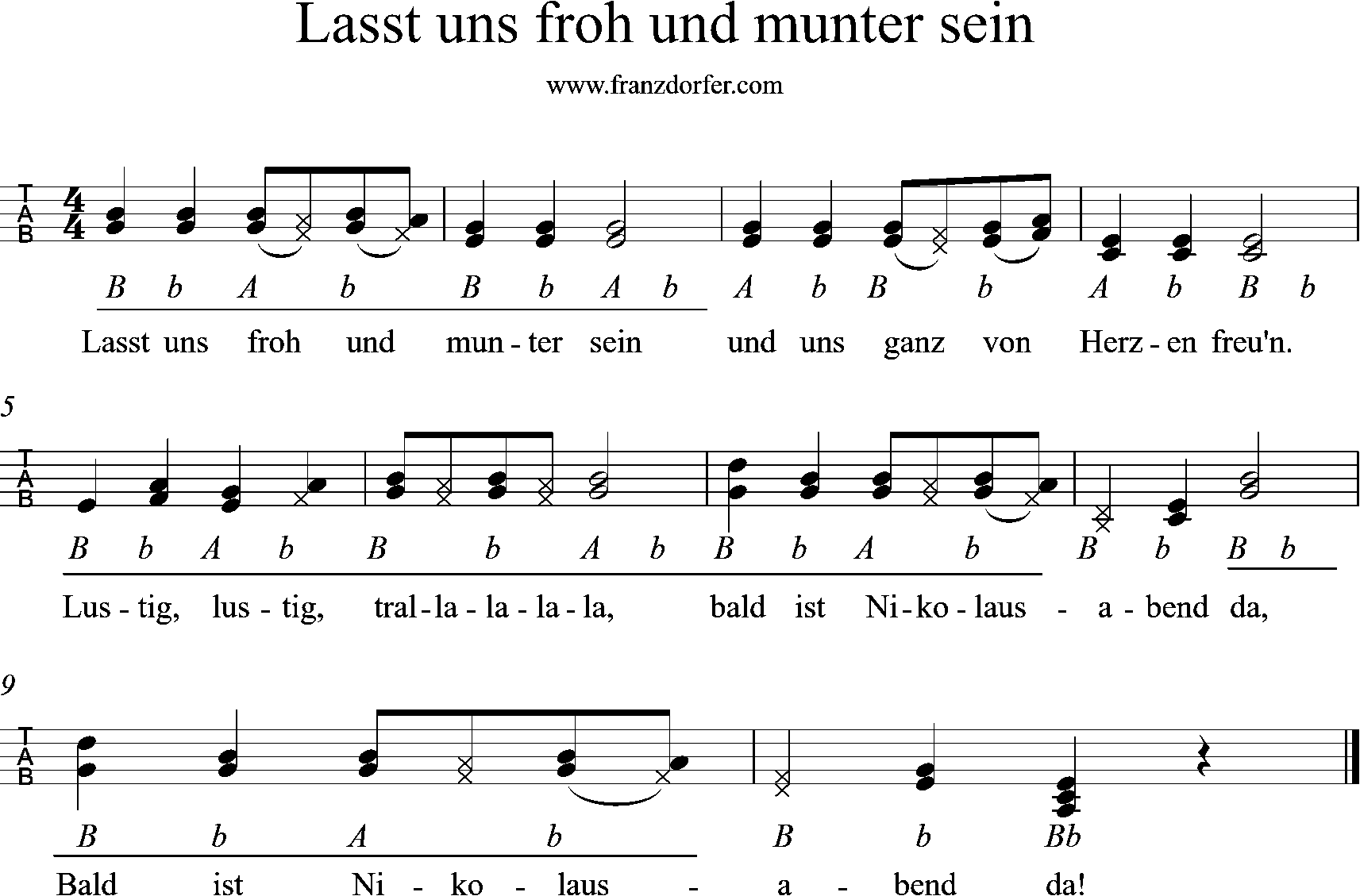 ziach, steirische lernen- lasst uns froh und minter sein